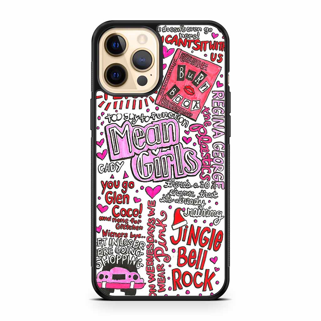 Mean Girls Lyrics iPhone 12 Mini | iPhone 12 | iPhone 12 Pro | iPhone 12 Pro Max Case - Image 2