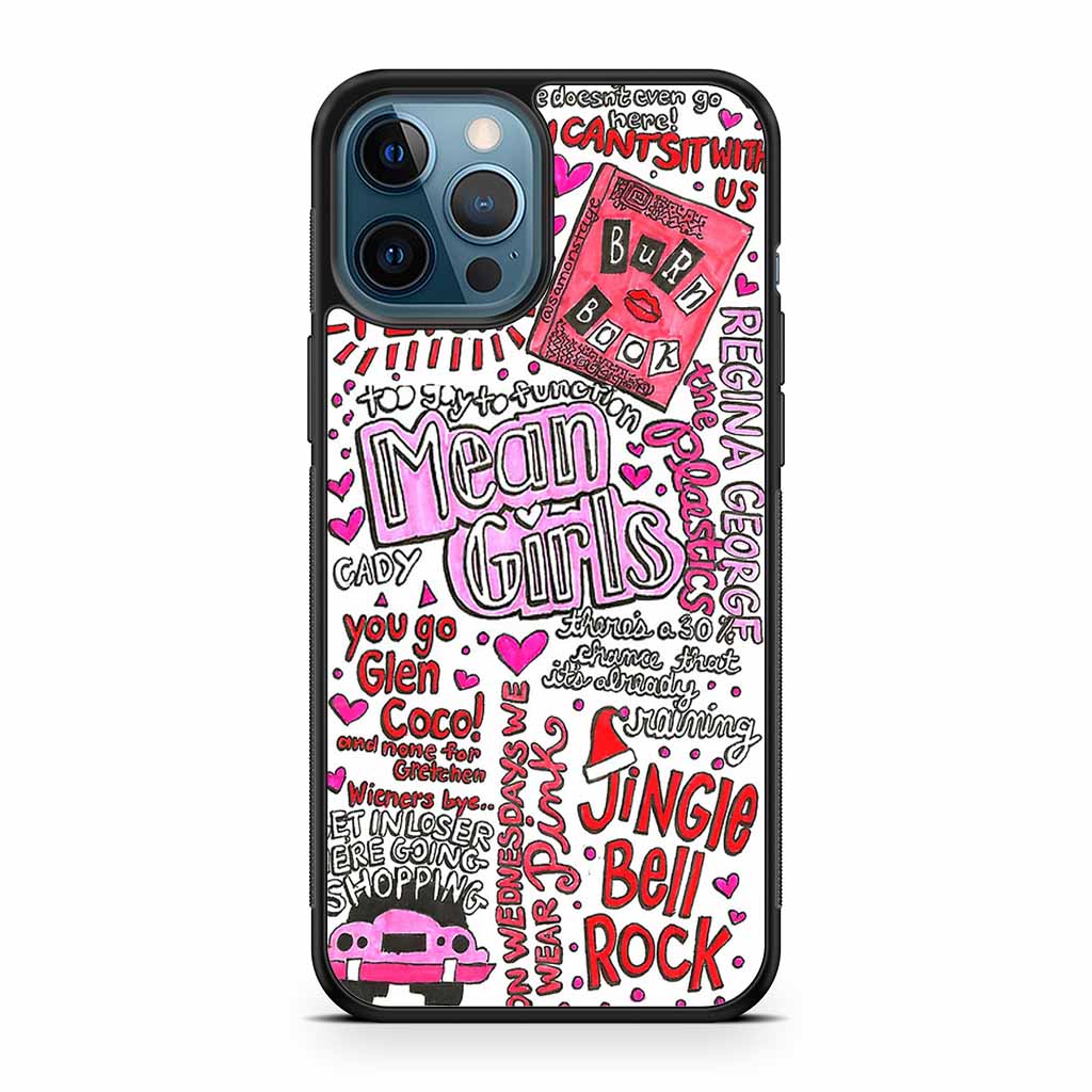 Mean Girls Lyrics iPhone 12 Mini | iPhone 12 | iPhone 12 Pro | iPhone 12 Pro Max Case - Image 3