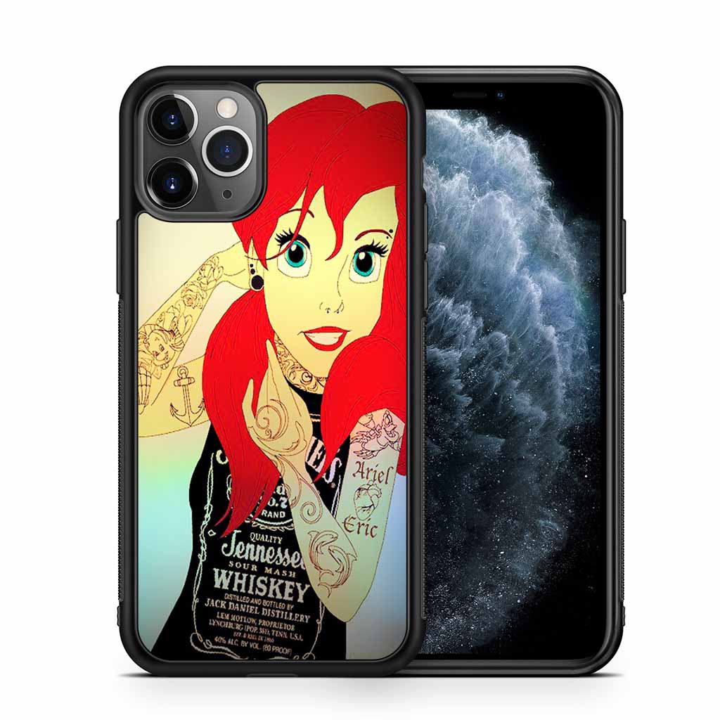 Ariel Little Mermaid Jack Daniels Tattoo iPhone 11 | iPhone 11 Pro | iPhone  11 Pro Max Case – MerchPrintz