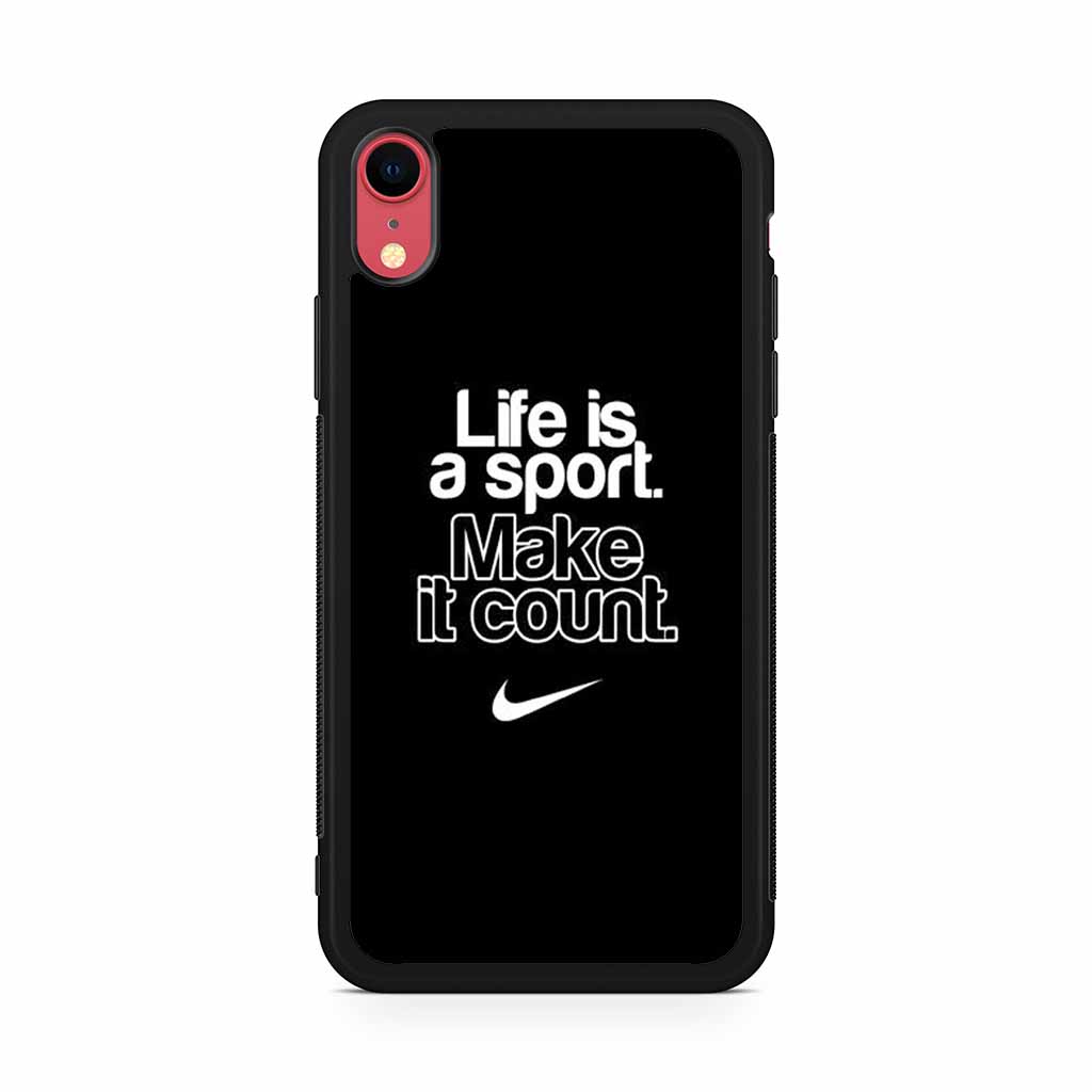 Manifiesto fricción farmacéutico Nike Life Is A Sport iPhone XR Case – MerchPrintz