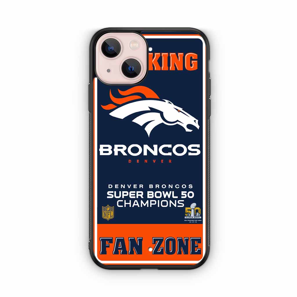 Denver Broncos Parking Sign iPhone 13, iPhone 13 Mini, iPhone 13 Pro