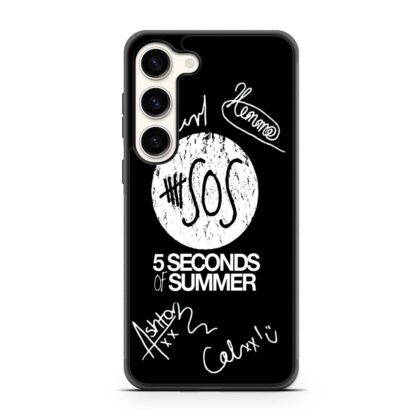 5 Seconds Of Summer Logo With Signature Samsung Galaxy S23 | S23+ | S23 Ultra | S23 FE Case